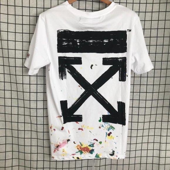 off-white white printed short sleeve T-shirt - Picture 3 of 5